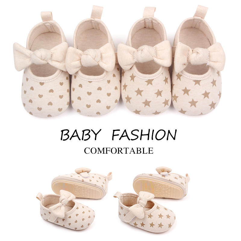 Spring and Autumn 0-1 Year Old Baby Girl Princess Shoes Soft Sole Toddler Shoes 3-6-12 Months Baby Shoes BXC3069