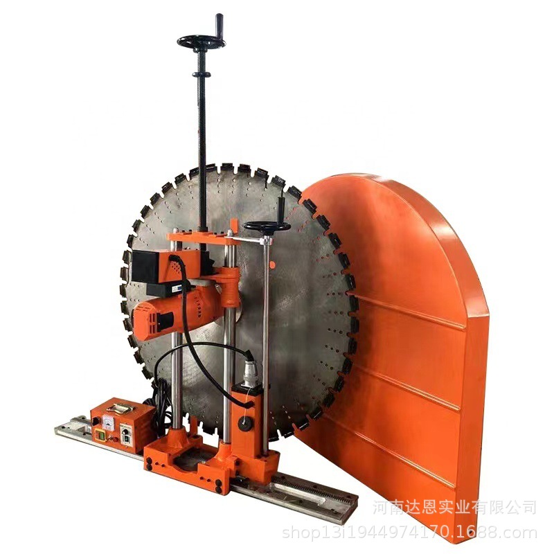 出口800-1200毫米混凝土墙锯墙体切割机手动轨道前进圆锯机