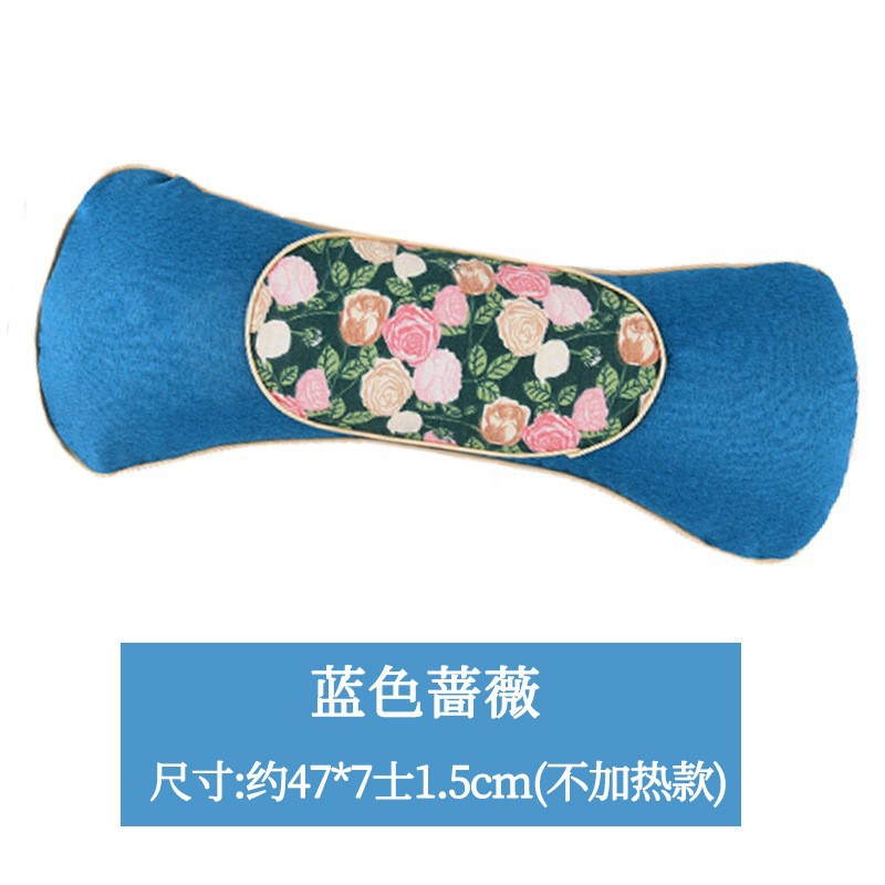 Blue rose flower bone pillow
