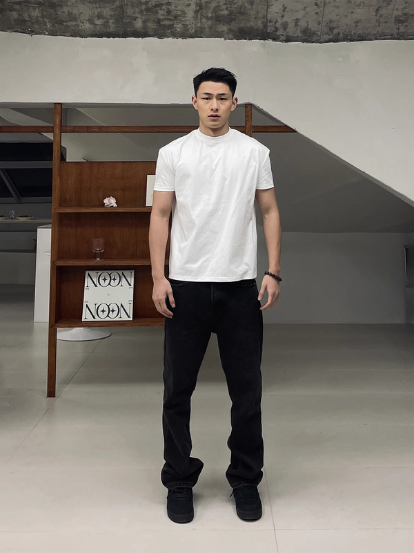 【GTAL】アメリカン無地Tシャツ ナビアテクニカルファブリック フィットネス スポーツ 通気性 速乾性 ラウンドネック 半袖|undefined