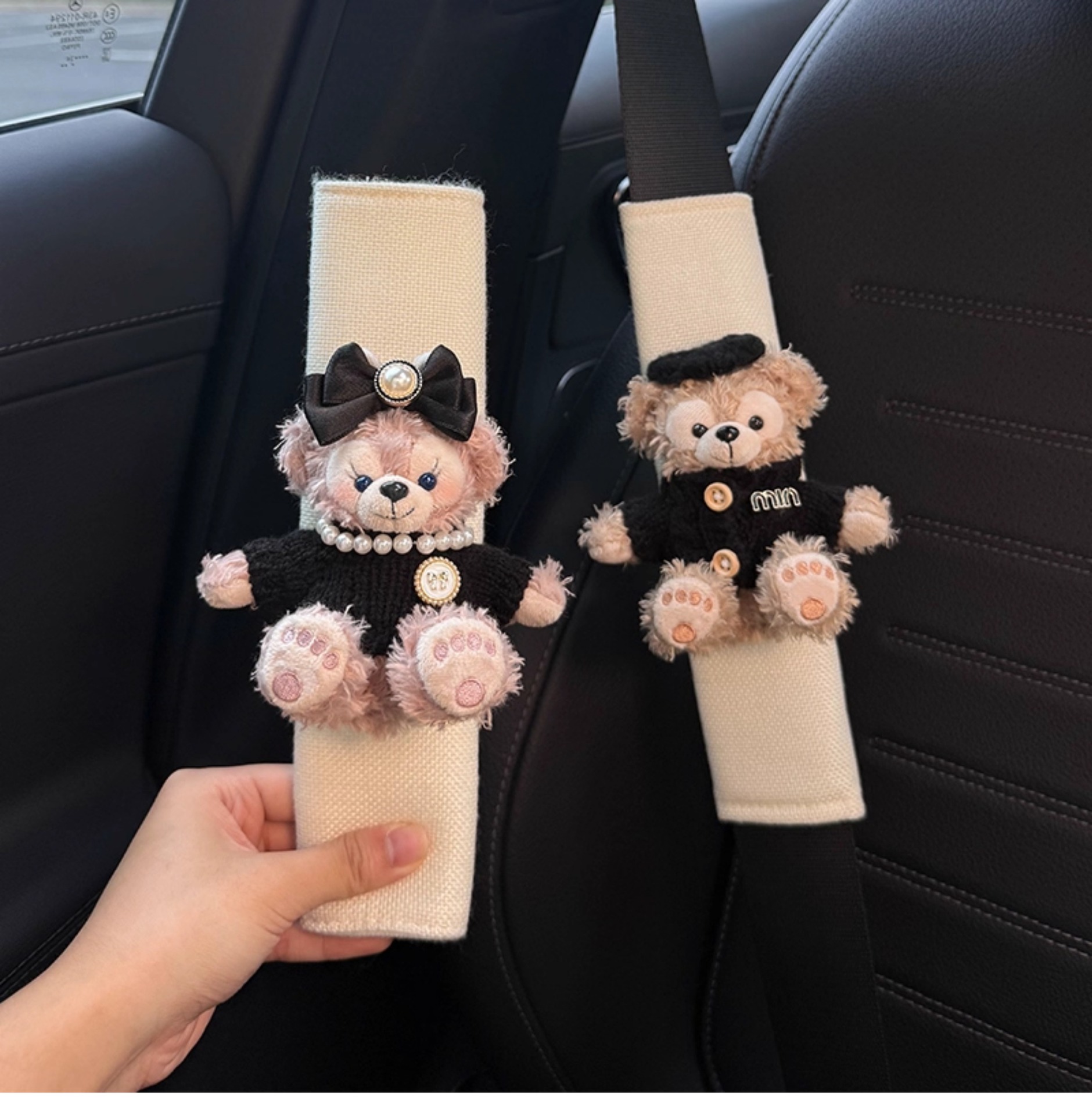 Shirley Mei Duffy Car Seat Belt Shoulder Cover Car Seat Belt Decoration Anti-Wear Clothes Couple Pair of Women