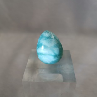 Natural Larimar Drop-Shaped Pendant Larimar Sea Pattern Stone Pendant Pendant Jewelry Accessories Gift Jewelry