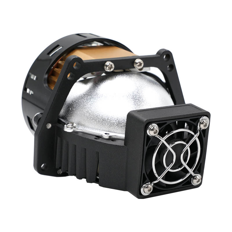 Faros del automóvil T2 tres tazas de luz doble LED directo doble lente láser transformar y actualizar los faros 80W