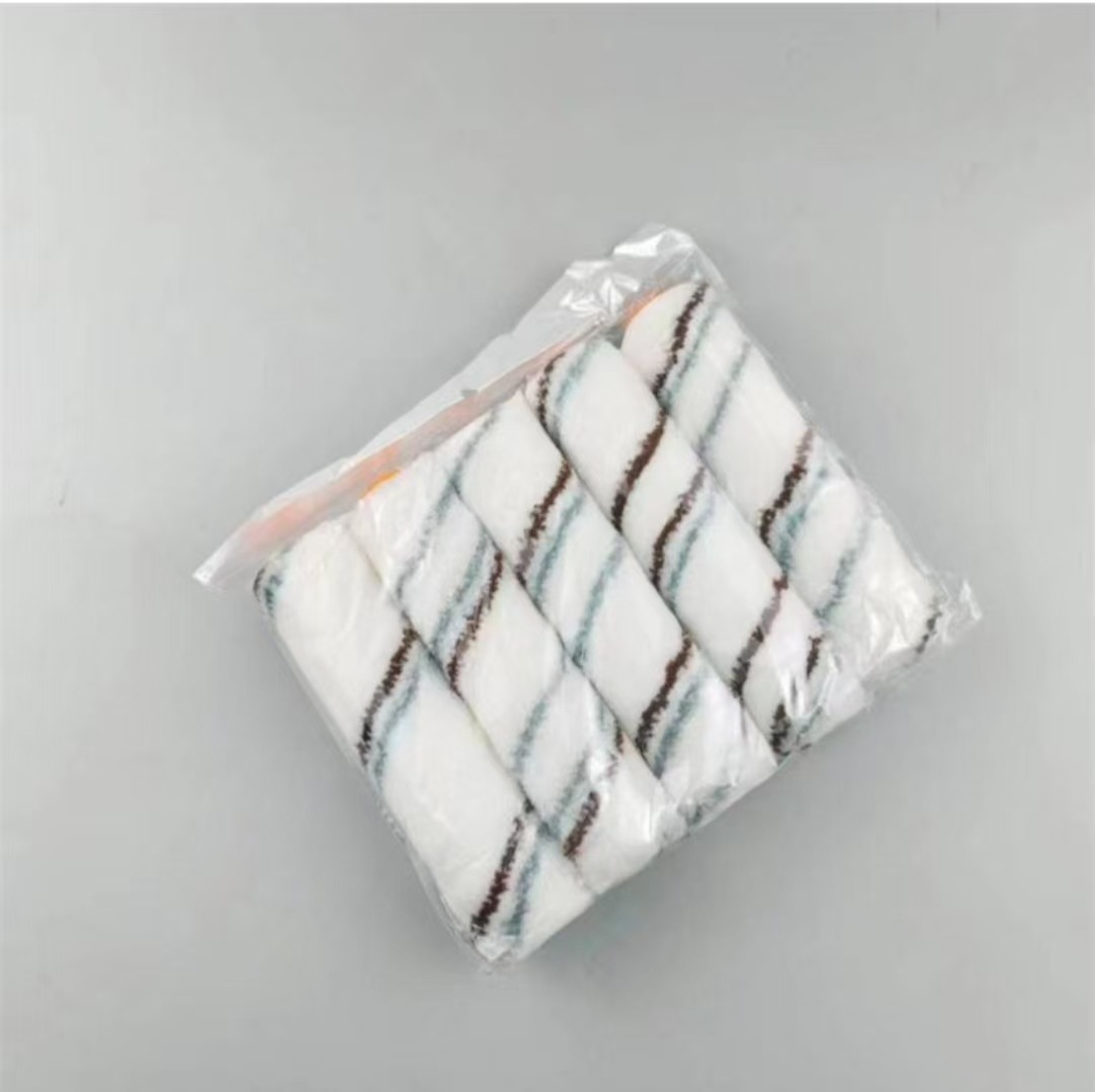 Rodillo de piel de oveja de 4 pulgadas, tamaño pequeño, para pintura de látex con brillo de cáscara de huevo y textura de piel de naranja, especialmente diseñado para rodillos.