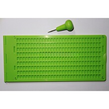 盲文板学生模板9行30方盲文写字板含练习笔批发/28方盲人学校识字