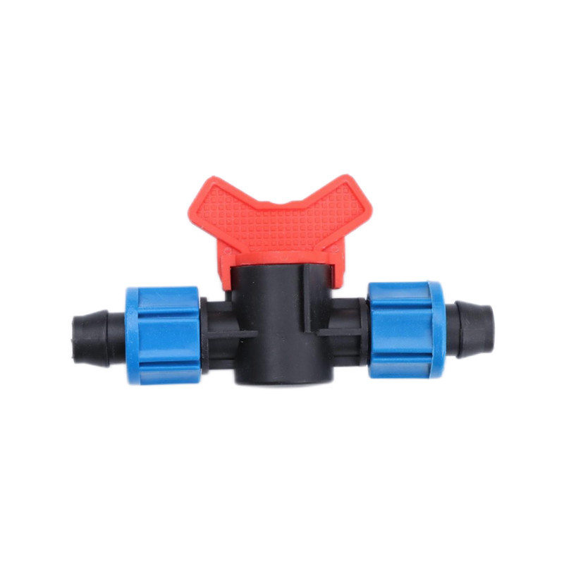 Doble bloqueo hembra a través de la válvula de irrigación por goteo con válvula a través de 16 válvula de engrosamiento de irrigación por goteo con interruptor de conector de goteo 211