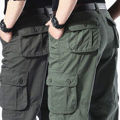 作業服のズボンのまっすぐな筒のゆったりした耐摩耗性の労働保護のズボン