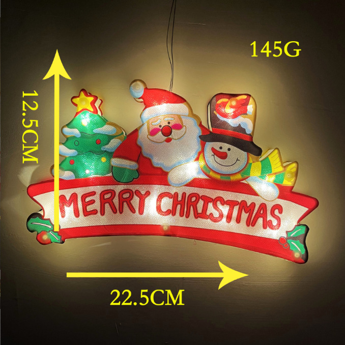 Amazon Venta caliente LED cocina ventana lechón luces colgantes luces de Navidad luces de colores decoración navideña escena ambiente luces