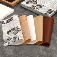 Fried Food Liner Paper, American-Style Oil-Proof & Absorbent Paper—Ideal for Baking Trays, Snack Wrapping, and Packaging for Fried Chicken, Fries, and Burgers