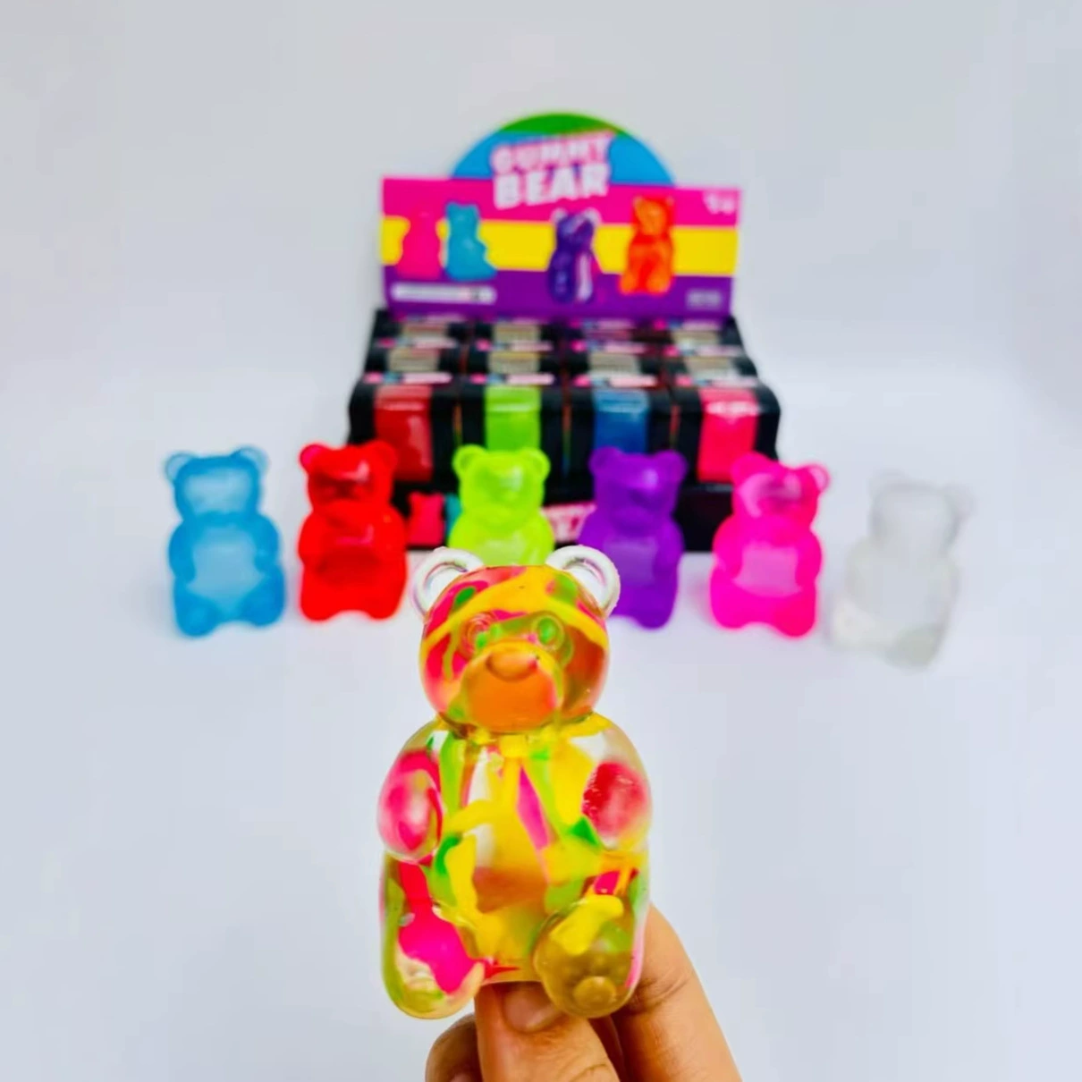 (Cross-border trading), small slime, toy, with little bears, anti-stress