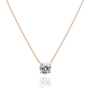 ���º��s���w�ʯ��18K��ˮ��1.5���� 7.3mm CZ Dainty Choker