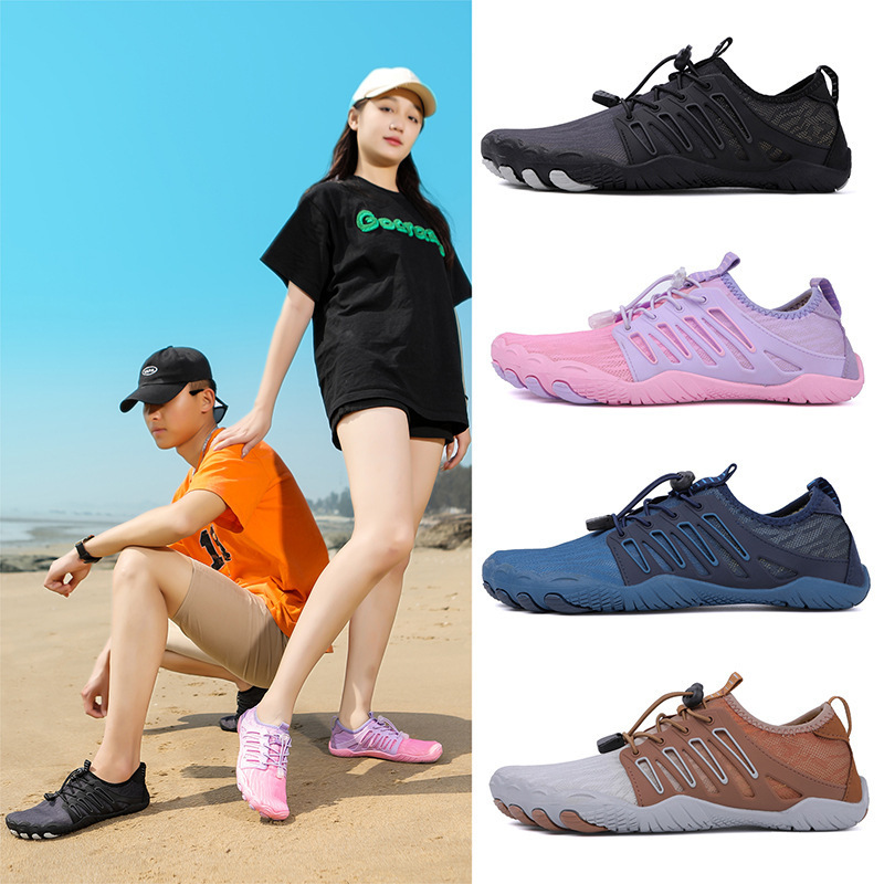 Cross-border outdoor upstream shoes wading shoes swimming shoes men's and women's diving shoes beach snorkeling shoes riding mountaineering five-finger shoes