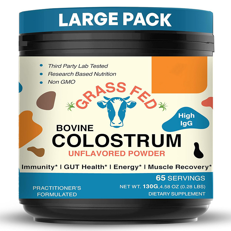 Cross-Border Oem Bovine Colostrum Powder Intestinal Health Energy Muscle Recovery Bovine Colostrum Powder