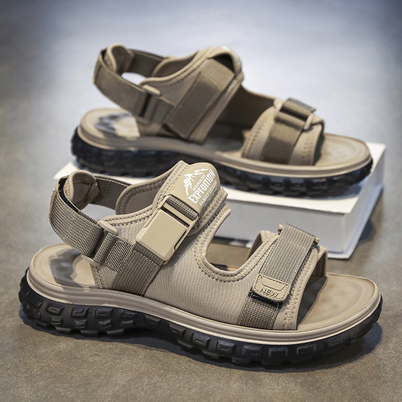 Sandalias para hombres verano 2024 al aire libre zapatos deportivos de playa casuales para niños con sandalias de suela suave