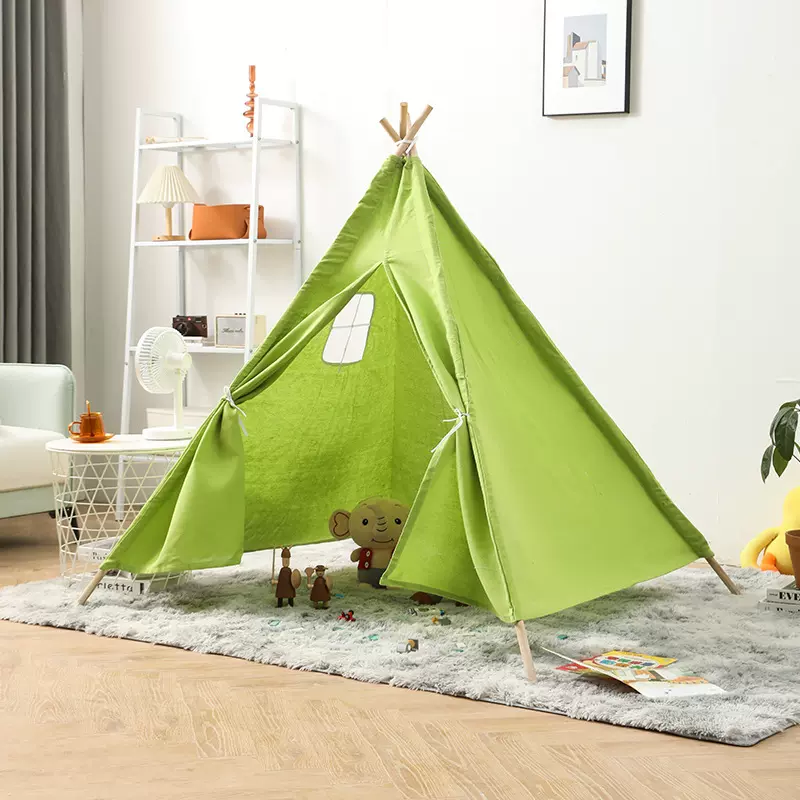 印第安儿童帐篷室内游戏屋家用玩具屋宝宝蒙古包公主房婴儿城堡厂