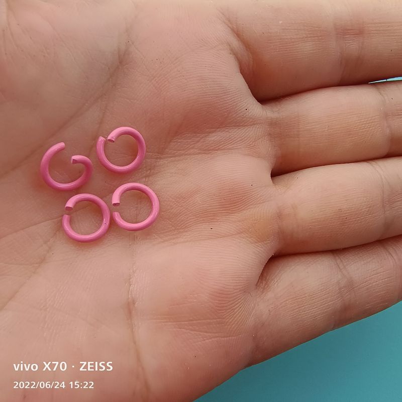 在庫あり 1.2*8MMと1.2*10MMの塗装済みカラーオープンリング 鉄製接続リング ブレスレットDIYアクセサリー|undefined