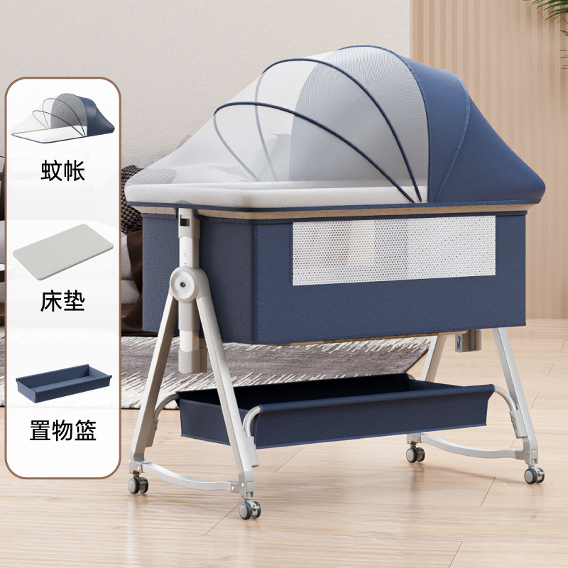 Genuine blue mosquito net, mattress