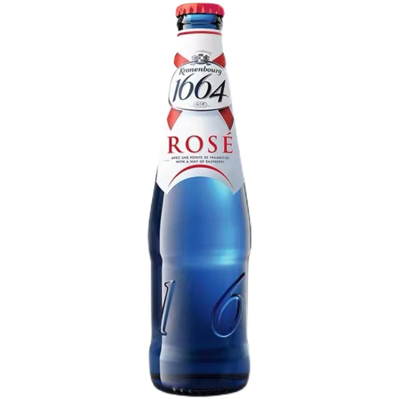 1664 Wheat Beer, Full Carton 330ml*24 Bottles, Kronenbourg Triumph Raspberry Beer, Fruit Beer, Wholesale Beer
