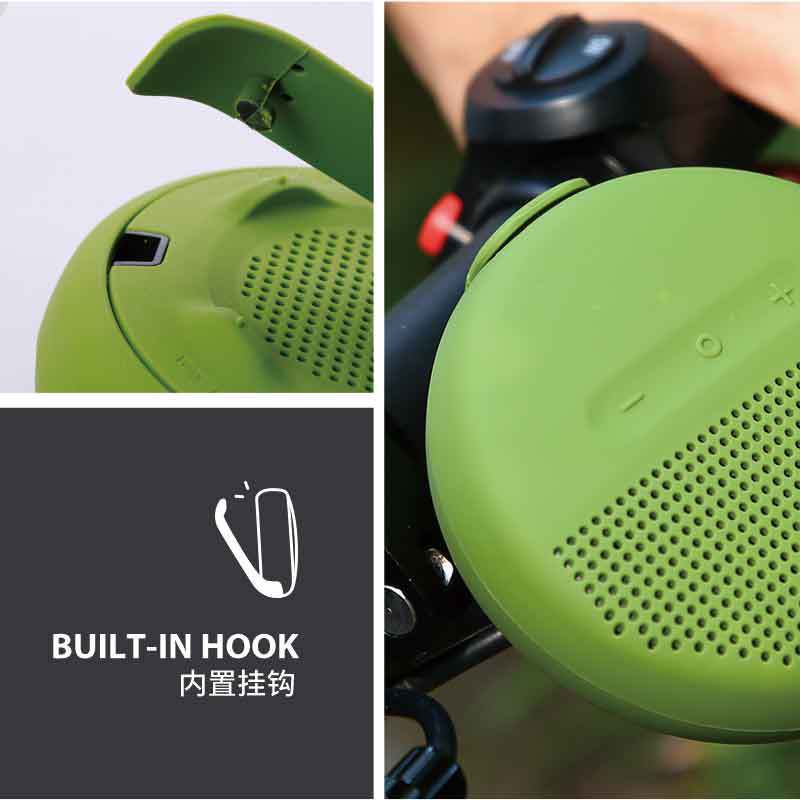 シーキル ポータブル防水Bluetoothスピーカー アウトドア 自転車乗車用 ワイヤレス重低音 多機能バックル付きスピーカー|undefined