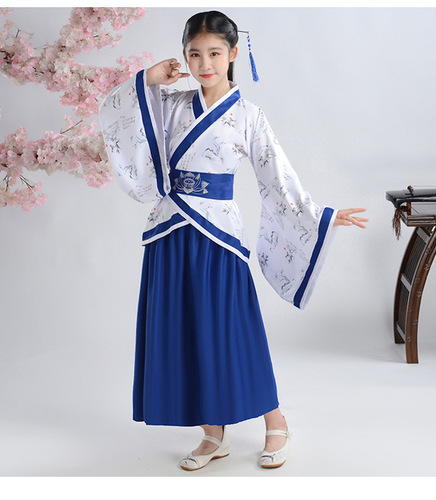 Children hanfu girls Ru skirts boys &western embedded costume super fairy costumes Chinese wind performance clothing