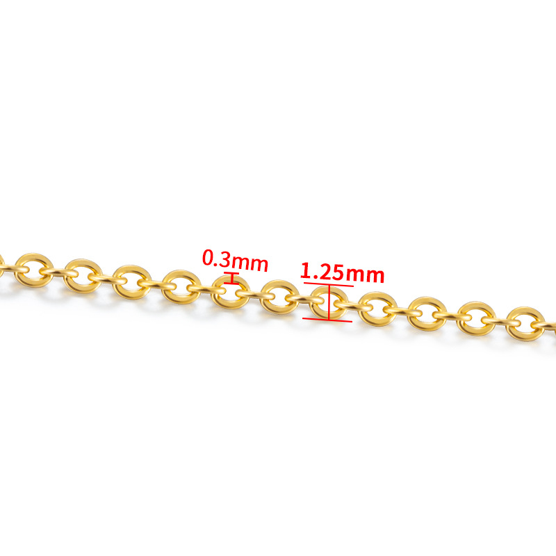 Simple Style Style 1 Piece 304 Stainless Steel 0.3*1.2mm 0.4*1.6mm 0.5*2mm Jewelry Accessories
