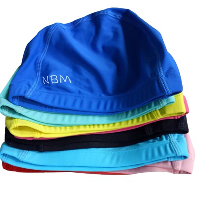 children Swimming cap Solid bathing cap Contest Ear girl currency Cloth hats kindergarten baby cycling Cap