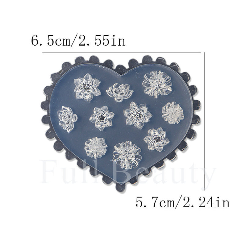 国境を越えた新しいネイルシリカゲル金型春夏ハスの花ツバキの花バラの花蝶ネクタイ立体彫刻金型|undefined