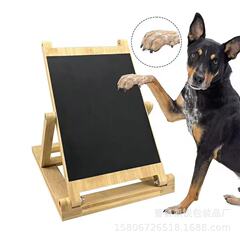 クリエイティブ木製犬爪スクレーパー高さ調節可能なペット爪やすりスクレーパー竹折りたたみ犬スクラッチボード