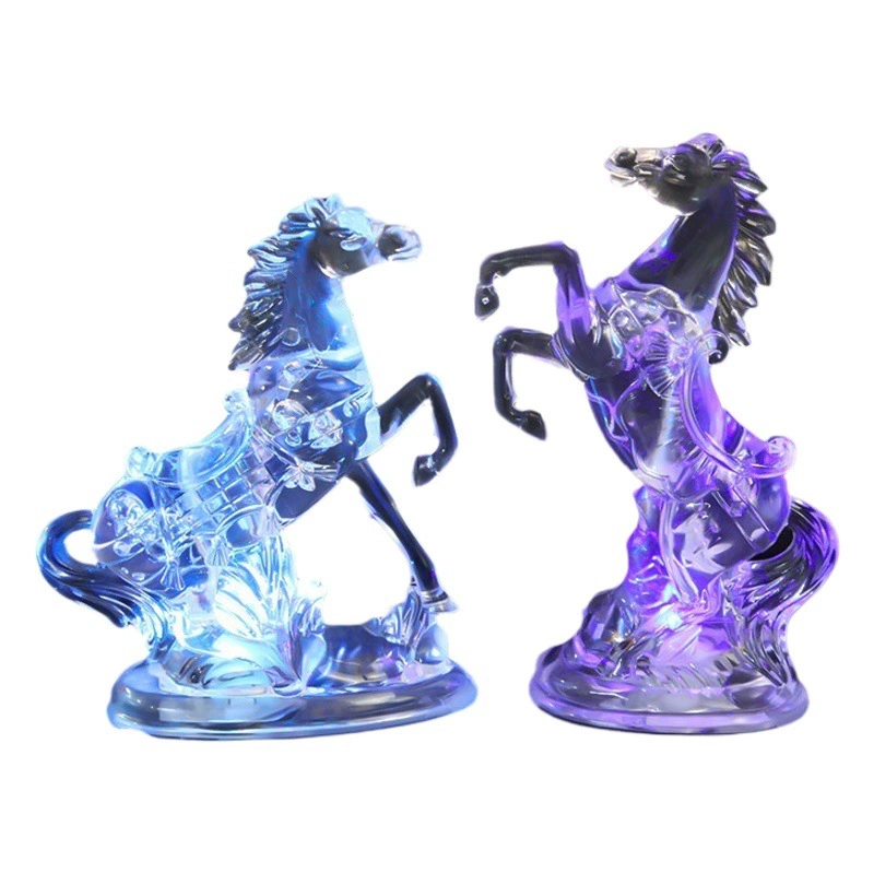 Акриловые кристаллы с красочным обесцвечиванием ночного рынка