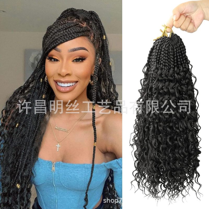 非洲热销三股飞子Box Braids braids crochet hair 三股辫钩针发|undefined