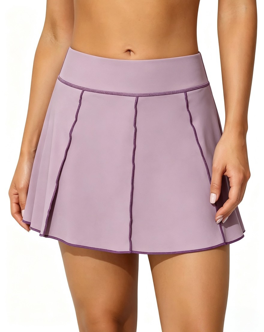 Amazon's best-selling women's swimwear: high-waisted swim skirt with pockets, pleated half-skirt for surfing and beach, anti-exposure design
