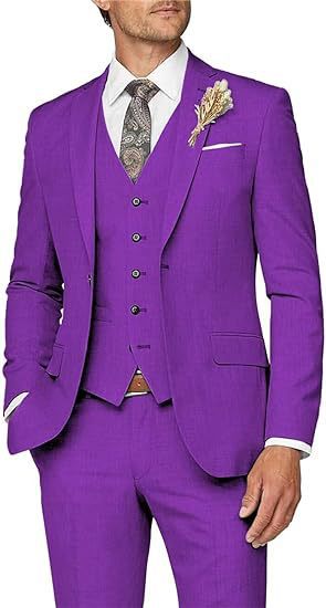 Nuevo traje de hombre conjunto de tres piezas casuales de negocios banquete de baile delgado traje de boda vestido de playa