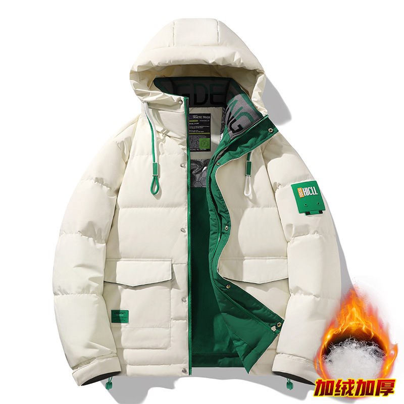2025 invierno de moda nueva chaqueta de plumón gruesa hombre de negocios de alta calidad abrigo cálido y frío nuevo producto
