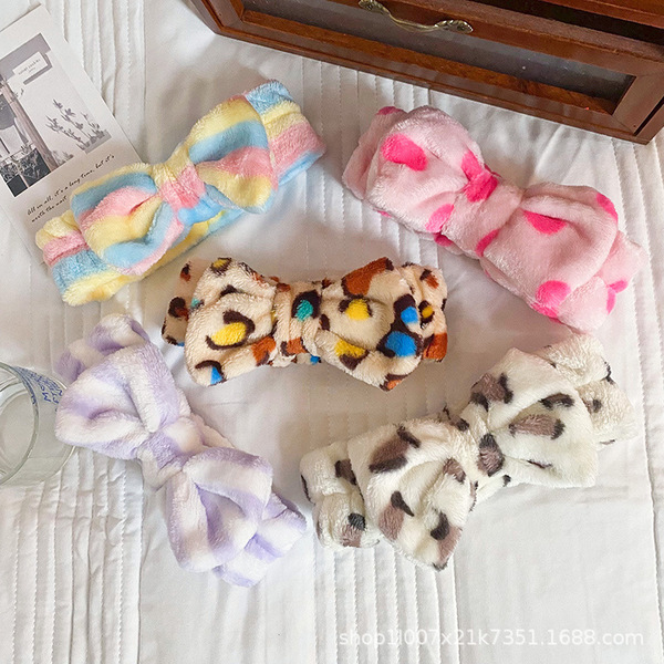 headband with bow for face washing