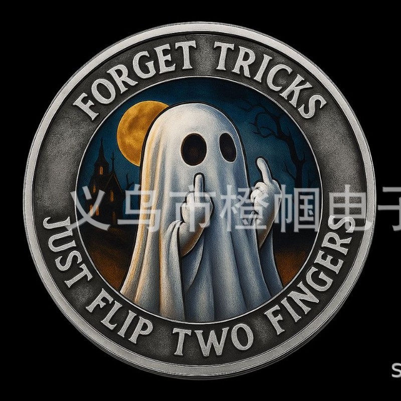 跨境Halloween Witch Challenge Coin万圣节女巫挑战硬币|undefined