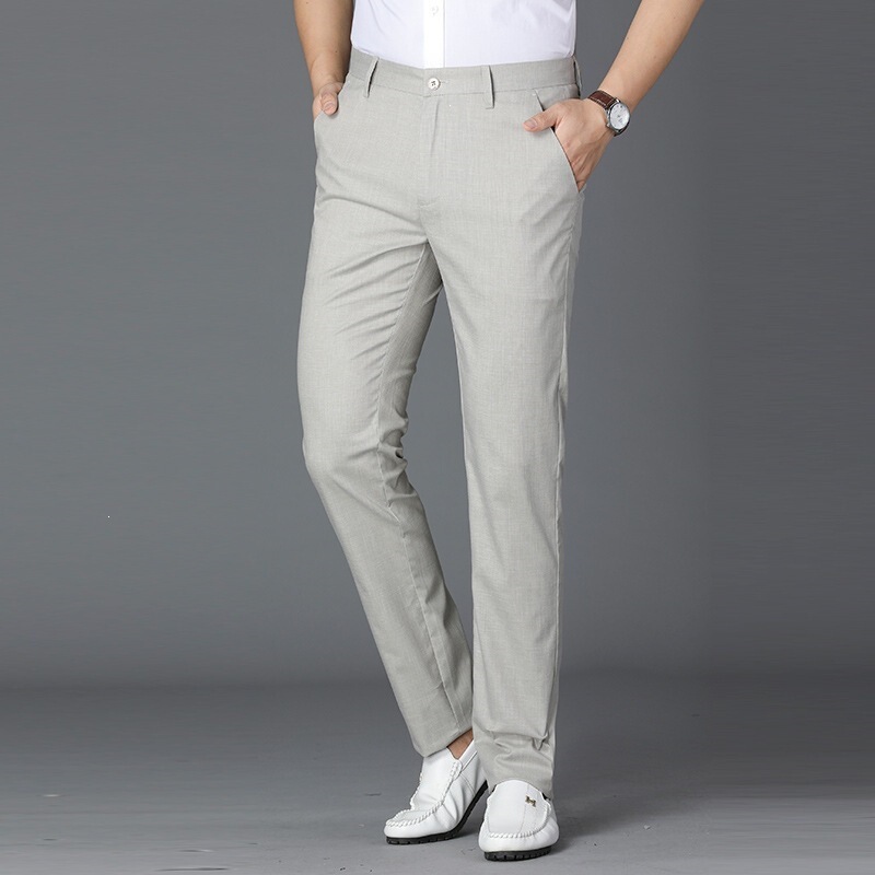 High-End Thin Tencel Linen Casual Pants for Men 2026 Summer Straight Loose Men's Pants Middle-Aged Business Non-Iron Dress Pants High-End Thin Tencel Linen Casual Pants for Men 2026 Summer Straight Loose Men's Pants Middle-Aged Business Non-Iron Dress Pants