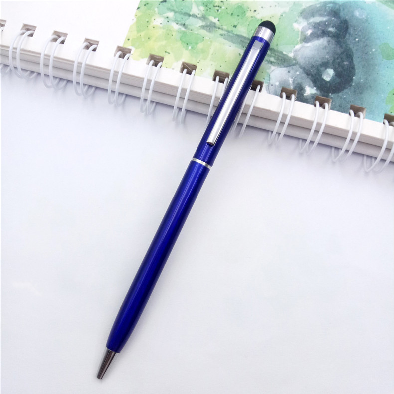 Fuente de la fábrica al por mayor metal pantalla táctil bolígrafo pluma táctil capacitiva impresión pequeña Xihua publicidad regalo pluma