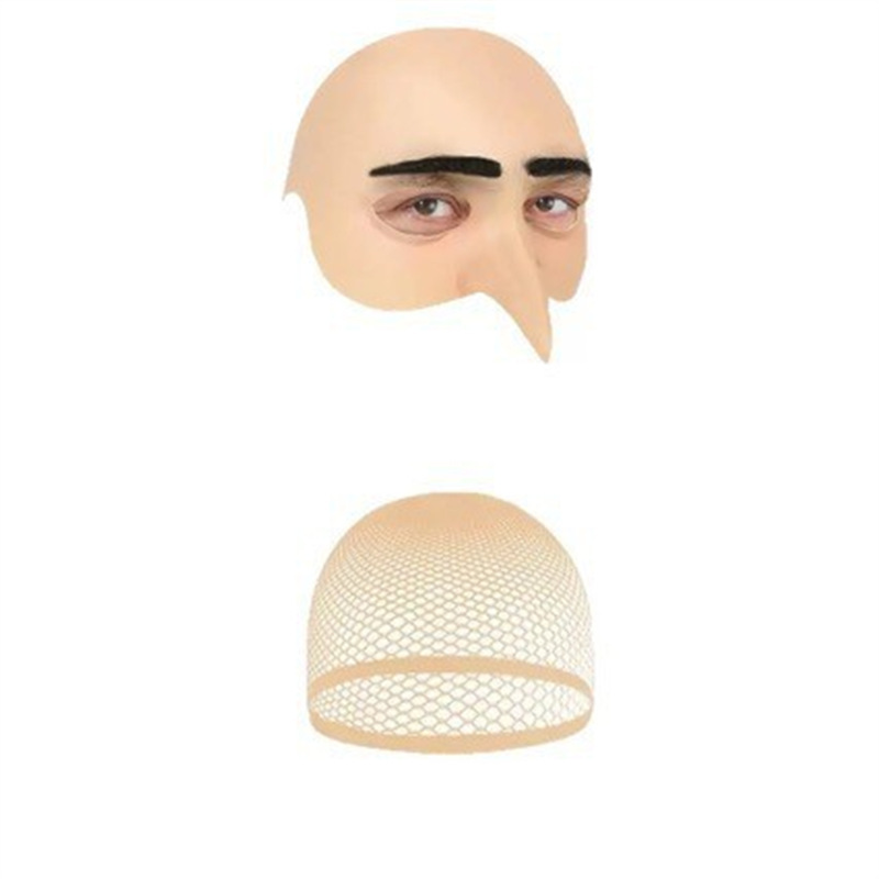 Fabricantes al por mayor orejas cortas de Halloween látex baldía cubierta de cabeza sin afeitar espectáculo de gala máscara cospla image 15