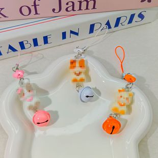 Spring Buckle L34 Siamese Cat Pendant Cat Cute New Sweet Chain Bell Star Pendant Cartoon Stereo Cat