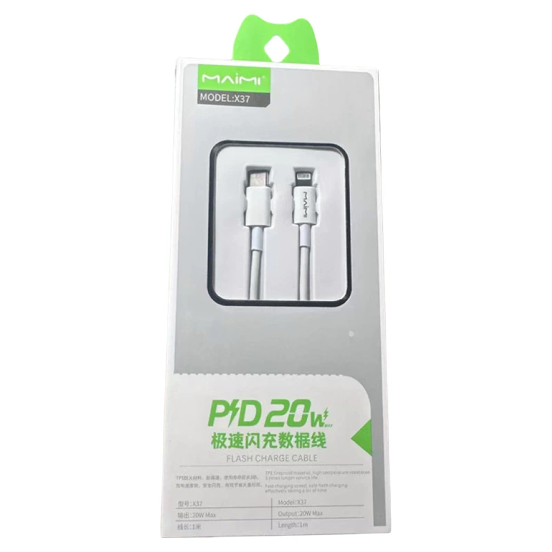 Пару для iPhone 14/12 от Maimi: PD20W быстрая зарядка, кабель 16Promax