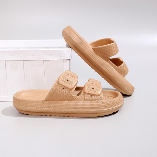 New Home Furniture Shower Indoor Non-slip Lightweight Fashion Couple Style Solid Color One-piece Slippers for Men and Women