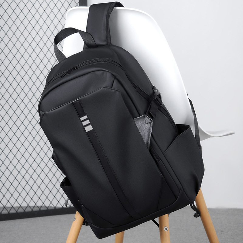 Mochila informal de gran capacidad para otoño, color sólido, versátil, para viajes de negocios, viajes, estudiantes y escolares.