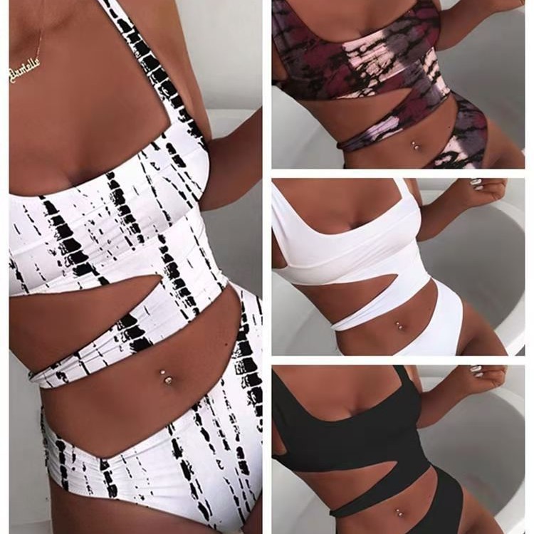 New European and American Cross-Border Bikini Independent Station Amazon Sexy Women's Swimsuit Bikini One-Piece Swimsuit Wholesale