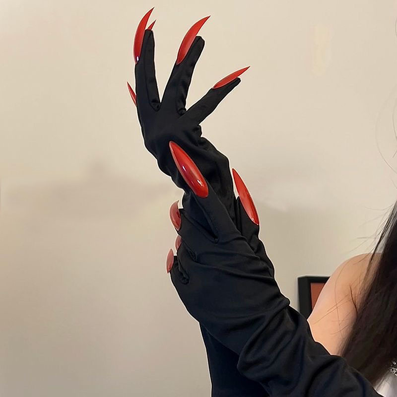 Tricky Nail Gloves, Claws, Photo Taking, Vampire Long Nails, Cat Claws, Halloween Dance Performance Cosplay Props