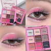 Internet celebrity, the same transparent nine -color acrylic eye shadow discs ins, nine palaces, eye shadow, glittering, light, nine -colored 9 -color Dikalu