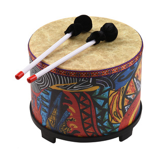 10inch Floor Drum Forest Floor Drum Ethnic Style Floor Drum Pattern Children's Percussion Instrument Gift Toy Music Lesson Teaching Aids