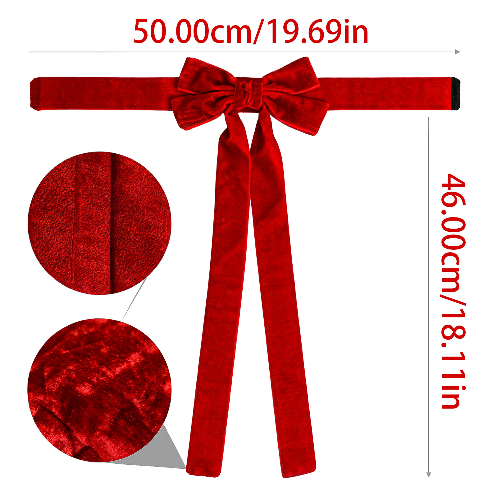 Enfeite de Natal com Laço Vermelho para Cortina, Fita Torcida, Ideal para Decoração de Festas e Eventos Natalinos_voghion.com