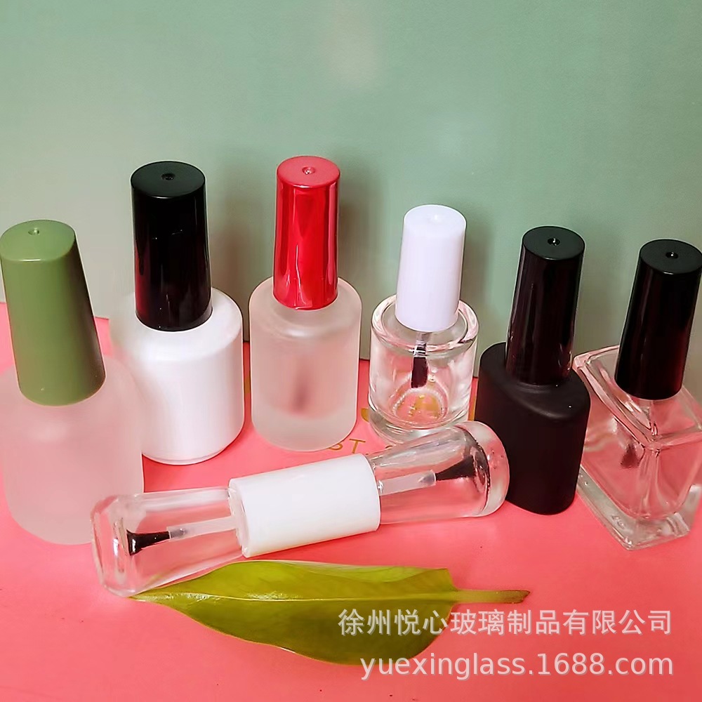 Botella de esmalte de uñas de dos cabezas Botella de pegamento para colorear productos para el cuidado de la piel Botella de maquillaje de subempaque Botella de brillo de labios portátil líquido de diferentes propiedades