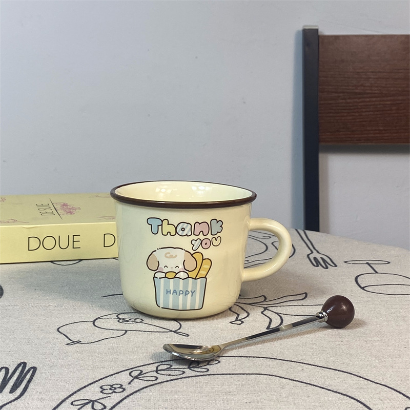 Regalos de cumpleaños para cachorros tazas de desayuno de alto valor facial tazas de marca encantadoras tazas de agua creativas tazas de cerámica caja de regalo regalo