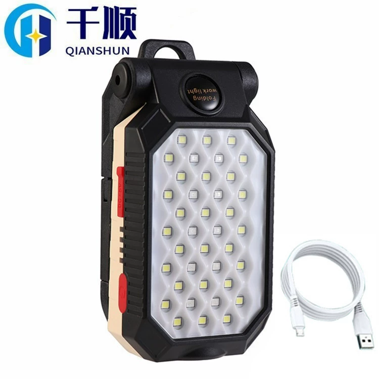 Трансграничный рабочий свет COB USB-крючок для зарядки T6 Светодиодный рабочий свет с магнитным дисплеем питания аварийный фонарик